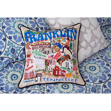 Load image into Gallery viewer, Franklin Hand-Embroidered Pillow by CatStudio