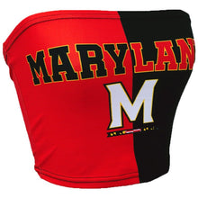 Load image into Gallery viewer, Maryland Terps Two Tone Tube Top