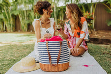 Load image into Gallery viewer, Coronado Canvas and Willow Basket Tote