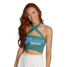 Load image into Gallery viewer, Tulane Green Multi Way Bandeau Top