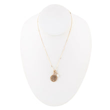 Load image into Gallery viewer, Gemini - Zodiac White Mother of Pearl Golden Charm Necklace