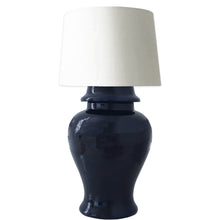 Load image into Gallery viewer, Navy Blue Ginger Jar Lamp