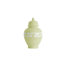 Load image into Gallery viewer, Spring Green Greek Key Ginger Jars