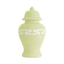 Load image into Gallery viewer, Spring Green Greek Key Ginger Jars