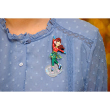 Load image into Gallery viewer, Girl Ice Skating Brooch by Laliblue