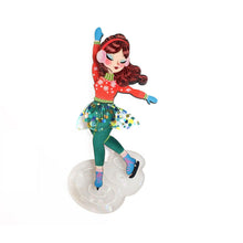 Load image into Gallery viewer, Girl Ice Skating Brooch by Laliblue