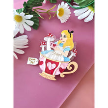 Load image into Gallery viewer, Girl in a Teacup Brooch by Cherryloco