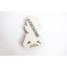 Load image into Gallery viewer, Girl with A Snow Globe Brooch by Laliblue