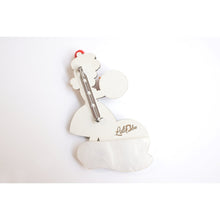 Load image into Gallery viewer, Girl with A Snowman Brooch by Laliblue