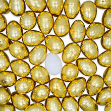 Load image into Gallery viewer, Set of 48 Plastic Eggs: 47 Metallic Gold and 1 Surprise White Egg