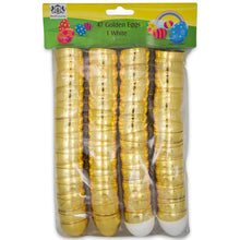 Load image into Gallery viewer, Set of 48 Plastic Eggs: 47 Metallic Gold and 1 Surprise White Egg