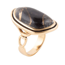 Load image into Gallery viewer, Gold Infused Matrix Ring