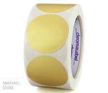 Load image into Gallery viewer, 2&quot; Permanent Color-Code Round Dot Inventory Labels: 500/Roll