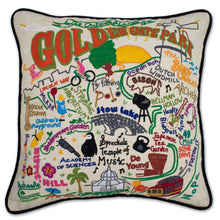 Load image into Gallery viewer, Golden Gate Park Hand-Embroidered Pillow