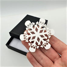 Load image into Gallery viewer, Gothic Snowflake Pin by Cherryloco