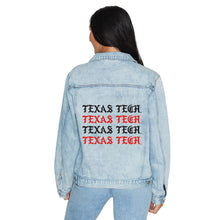 Load image into Gallery viewer, Texas Tech Gothic Denim Jacket