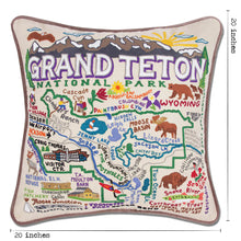 Load image into Gallery viewer, Grand Teton Hand-Embroidered Pillow