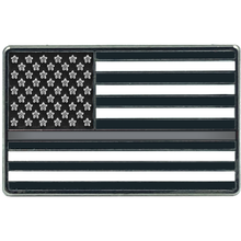 Load image into Gallery viewer, EL8-016 Thin Gray Line Flag Pin Correctional officer CO Corrections Jail Prison Guard