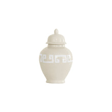 Load image into Gallery viewer, Beige Greek Key Ginger Jars