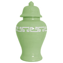 Load image into Gallery viewer, Cabbage Patch Green Greek Key Ginger Jars