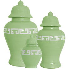 Load image into Gallery viewer, Cabbage Patch Green Greek Key Ginger Jars