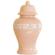 Load image into Gallery viewer, Coral Greek Key Ginger Jars