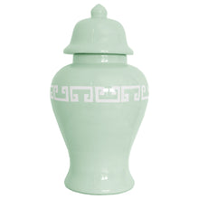Load image into Gallery viewer, Sea Glass Greek Key Ginger Jars