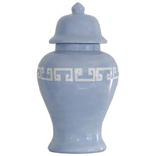 Load image into Gallery viewer, Serenity Blue Greek Key Ginger Jars