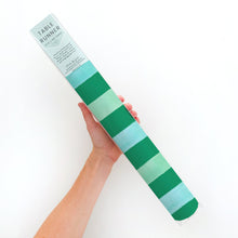 Load image into Gallery viewer, Green Stripe Table Runner