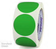Load image into Gallery viewer, 2&quot; Permanent Color-Code Round Dot Inventory Labels: 500/Roll