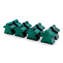 Load image into Gallery viewer, 8 Pack of Green Enamel Meeples by Norse Foundry