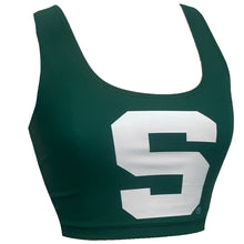 Load image into Gallery viewer, Michigan State Green Crop Tank Top