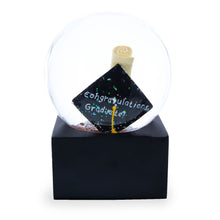 Load image into Gallery viewer, Graduation Hat &amp; Diploma Glass Water Snow Globe