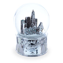 Load image into Gallery viewer, San Francisco Landmarks with Silver Base Glass Water Snow Globe