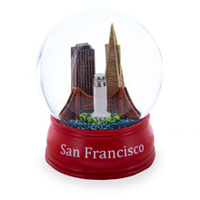 Load image into Gallery viewer, San Francisco Skyline with Iconic Landmarks Glass Water Snow Globe