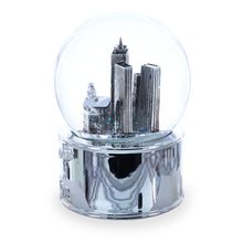Load image into Gallery viewer, Boston Cityscape Silver Base Glass Water Snow Globe