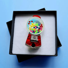 Load image into Gallery viewer, Gumball Sweet Machine Brooch by Cherryloco
