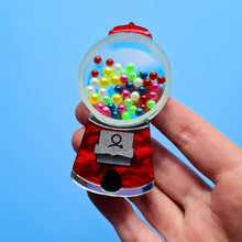 Load image into Gallery viewer, Gumball Sweet Machine Brooch by Cherryloco