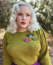 Load image into Gallery viewer, Lily the Vamp Brooch by Miss Fluff x Lipstick &amp; Chrome