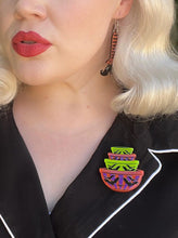 Load image into Gallery viewer, Menacing Mixers Halloween Bowls Brooch by Lipstick &amp; Chrome
