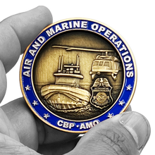 Load image into Gallery viewer, EL11-017 CBP Air and Marine Ops AMO Operations challenge coin Air Interdiction Agent Marine Agent
