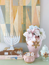 Load image into Gallery viewer, Shimmering Stars Menorah with 22K Gold Accents and Optional Monogram