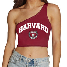 Load image into Gallery viewer, Harvard University Maroon One Shoulder Top