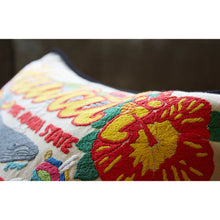 Load image into Gallery viewer, Hawaiian Isles Hand-Embroidered Pillow by Cat Studio