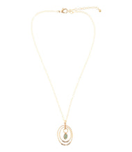 Load image into Gallery viewer, Henley Blue Abalone Golden Pendant Necklace