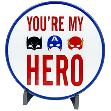 Load image into Gallery viewer, J-007 I Love You Daddy You're My Super Hero Glow-in-the-Dark Challenge Coin fathers day