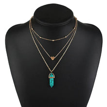 Load image into Gallery viewer, Hexagon Natural Stone Choker Pendant [5 stone options]