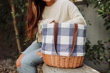 Load image into Gallery viewer, Coronado Canvas and Willow Basket Tote