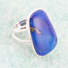 Load image into Gallery viewer, High Class Blue Lapis Sterling Silver Ring