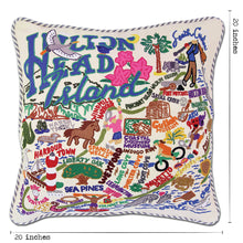 Load image into Gallery viewer, Hilton Head Hand-Embroidered Pillow